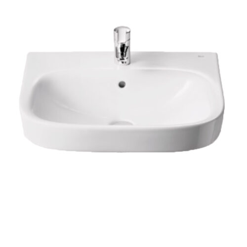 Lavabo blanco con juego de fijación. (600x480mm)