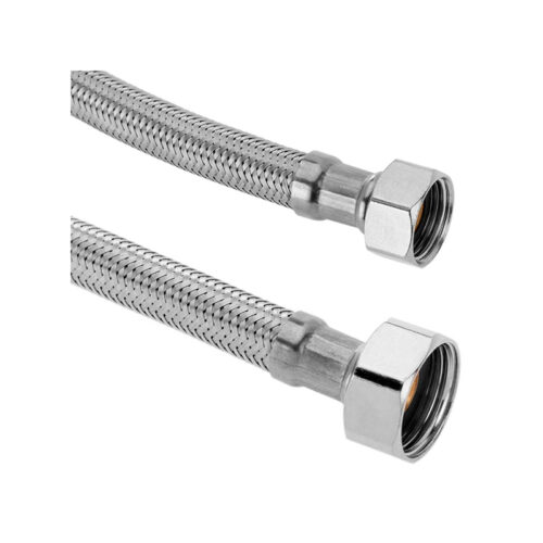 Latiguillo acero inoxidable, H3/8 X H3/8. 30cm. (AISI304)