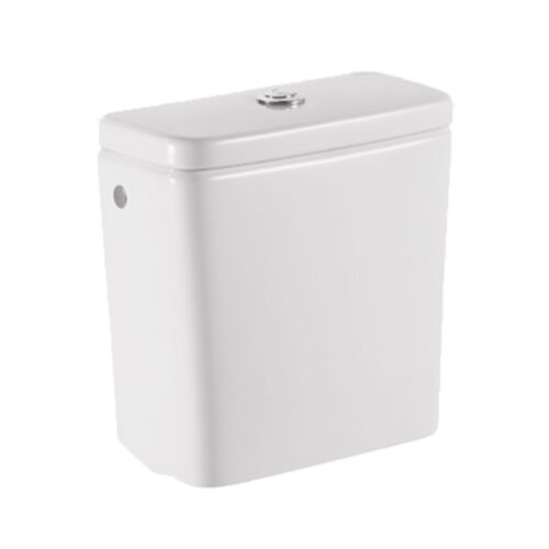 Tanque con tapa, juego fijación y mecanismo doble pulsador 4.5/3 litros alimentación