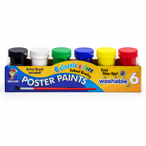 Tempera 6 Colores Lavable