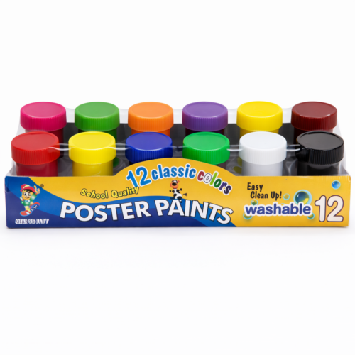 Tempera 12 Colores Lavable
