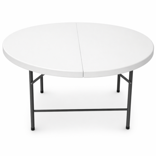 Mesa Redonda Plegable de Plástico