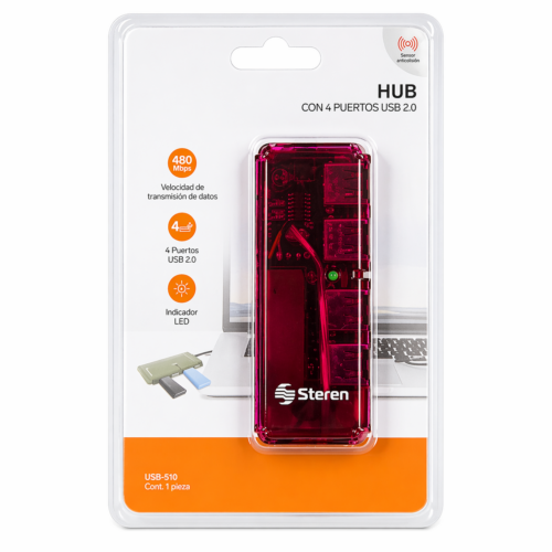 Concentrador USB de 4 Puertos