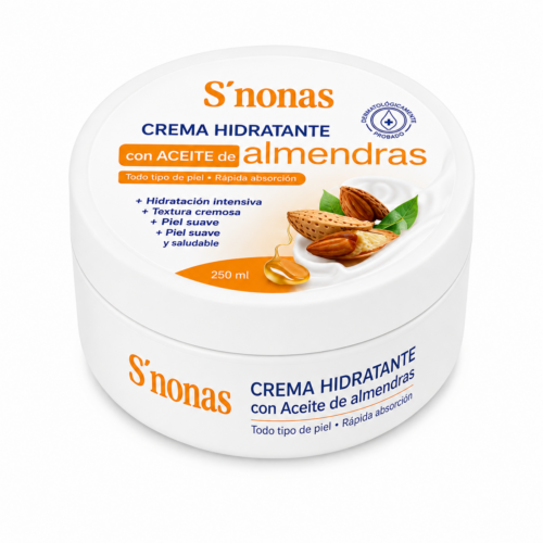 Crema Hidratante Vitaminada Almendra (200ml)