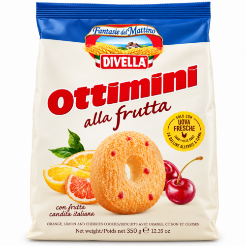 Galletas Divella Ottimini con Frutas Confitadas – 350 g